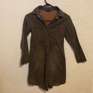 Slim fit stretch jeans outfit Half calf length.